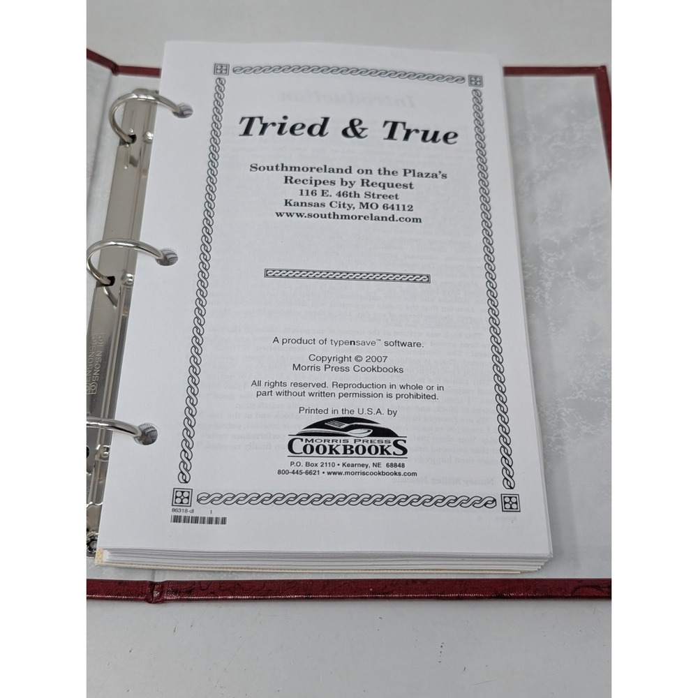 Tried And True Southmoreland On The Plaza Kansas City Resturant Cookbook Recipes - Picture 5 of 8